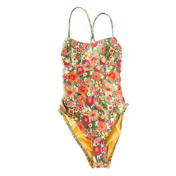 NEW Free People‎ X Galamaar Joni One-Piece Swimsuit, Floral Bathing Suit - Picture 2 of 6